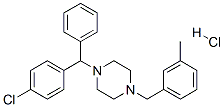 1-[(4-chlorophenyl)benzyl]-4-[(m-tolyl)methyl]piperazine hydrochloride 结构式