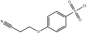 Benzenesulfonyl chloride, 4-(2-cyanoethoxy)- (9CI) 结构式