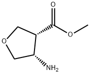 （3R，4S）-4-氨基-四氢呋喃-3-羧酸甲酯 结构式