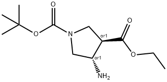 trans-1-tert-Butyl 3-ethyl 4-aminopyrrolidine-1,3-dicarboxylate