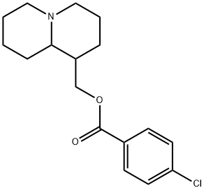 Lupinine p-chlorobenzoicacid ester hydrochloride 结构式