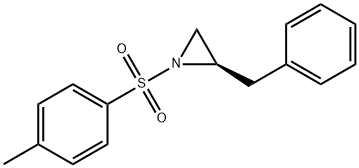 R-1-[(4-METHYLPHENYL)SULFONYL]-2-(PHENYLMETHYL)-AZIRIDINE 结构式