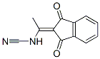 Cyanamide, [1-(1,3-dihydro-1,3-dioxo-2H-inden-2-ylidene)ethyl]- (9CI) 结构式