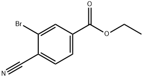 3-溴-4-氰基苯甲酸乙酯 结构式