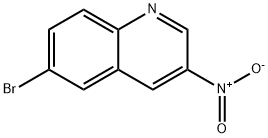 3-硝基-6-溴喹啉 结构式