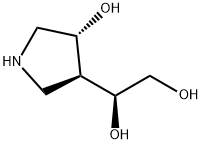 1,2-Ethanediol,1-[(3S,4R)-4-hydroxy-3-pyrrolidinyl]-,(1S)-(9CI) 结构式