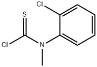 N-(2-氯苯基)-N-甲基硫代氨基甲酰氯 结构式