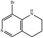 8-BROMO-1,2,3,4-TETRAHYDRO-1,6-NAPHTHYRIDINE 结构式