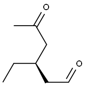 Hexanal, 3-ethyl-5-oxo-, (3R)- (9CI) 结构式