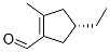 1-Cyclopentene-1-carboxaldehyde, 4-ethyl-2-methyl-, (4S)- (9CI) 结构式