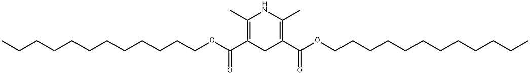 1,4-二氢-3,5-二乙酸月桂醇酯-2,6-二甲基吡啶 结构式