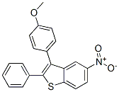 3-(p-Methoxyphenyl)-5-nitro-2-phenylbenzo[b]thiophene 结构式