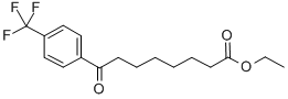 ETHYL 8-OXO-8-(4-TRIFLUOROMETHYLPHENYL)OCTANOATE 结构式