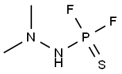 (2,2-Dimethylhydrazino)difluorophosphine sulfide 结构式