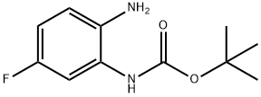 2-BOC-氨基-4-氟苯胺 结构式
