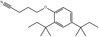 4-[2,4-二(1,1-二甲基丙基)苯氧基]丁腈 结构式