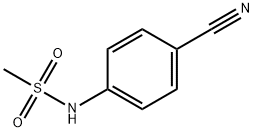4-甲烷磺酰氨基苯腈 结构式