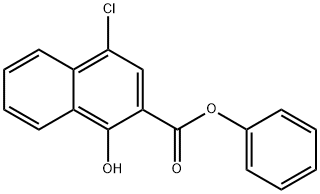 4-氯-1-羟基-2-萘甲酸苯酯 结构式