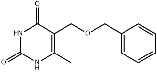 5-苄氧基甲基-6-甲基尿嘧啶 结构式