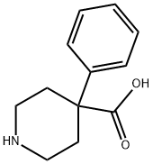 4-苯基-4-哌啶甲酸 结构式