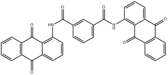 N,N'-bis(9,10-dihydro-9,10-dioxo-1-anthryl)isophthaldiamide 结构式
