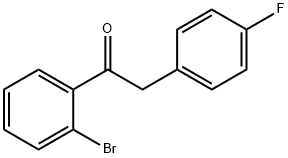 2'-BROMO-2-(4-FLUOROPHENYL)ACETOPHENONE 结构式