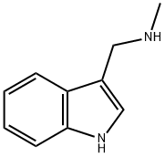 1-(1H-吲哚-3-基)-N-甲基甲胺 结构式