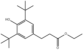 ETHYL 3-(3,5-DI-TERT-BUTYL-4-HYDROXYPHENYL)PROPIONATE 结构式