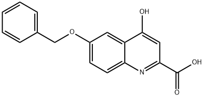 6-(苄氧基)-4-羟基喹啉-2-羧酸 结构式
