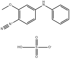 4-重氮-3-甲氧基二苯胺硫酸盐 结构式