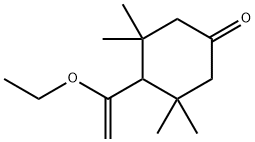 4-(1-乙氧代乙烯基)-3,3,5,5-四甲基-环己酮 结构式