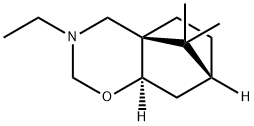 5H-4a,7-Methano-2H-1,3-benzoxazine,3-ethylhexahydro-9,9-dimethyl-,(4aR,7R,8aR)-(9CI) 结构式