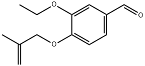 3-乙氧基-4-((2-甲基烯丙基)氧基)苯甲醛 结构式