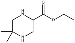 2-Piperazinecarboxylicacid,5,5-dimethyl-,ethylester(9CI) 结构式