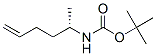 Carbamic acid, [(1S)-1-methyl-4-pentenyl]-, 1,1-dimethylethyl ester (9CI) 结构式
