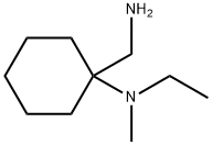 1-(氨基甲基)-N-乙基-N-甲基环己-1-胺 结构式