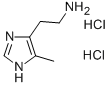 2-(4-甲基-1H-咪唑基-5-基)乙胺二盐酸盐 结构式