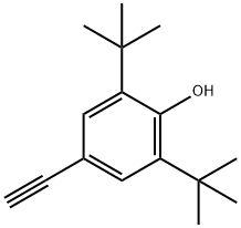 2,6-二叔丁基-4-乙炔基苯酚 结构式