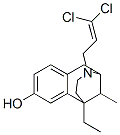 3-(3,3-Dichloro-2-propenyl)-6-ethyl-1,2,3,4,5,6-hexahydro-11-methyl-2,6-methano-3-benzazocin-8-ol 结构式