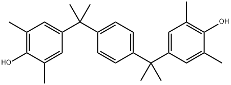 4,4’-[1,4-亚苯基双(1-甲基亚乙基)]双[2,6-二甲基苯酚] 结构式