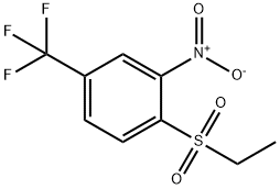 1-(ethylsulfonyl)-2-nitro-4-(trifluoromethyl)benzene 结构式
