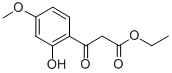 3-(2-羟基-4-甲氧苯基)-3-氧代丙酸乙酯 结构式