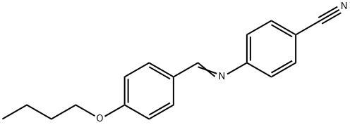 4'-正丁氧基苯亚甲基-4-氰基苯胺 结构式