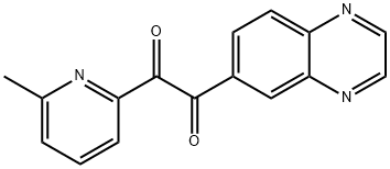 1-(6-甲基吡啶-2-基)-2-(喹喔啉-6-基)乙烷-1,2-二酮 结构式