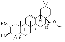 (2α,3β)-2,3-Dihydroxy-olean-12-en-28-oic acid ethyl ester 结构式