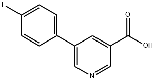3-(4-氟苯基)-5-吡啶羧酸 结构式