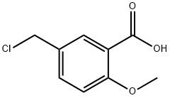 5-(氯甲基)-2-甲氧基苯甲酸 结构式