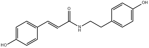 N-反式-对香豆酰酪胺 结构式