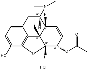 6-monoacetylmorphine hydrochloride 结构式