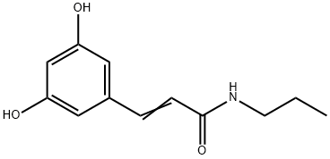 2-Propenamide, 3-(3,5-dihydroxyphenyl)-N-propyl- (9CI) 结构式